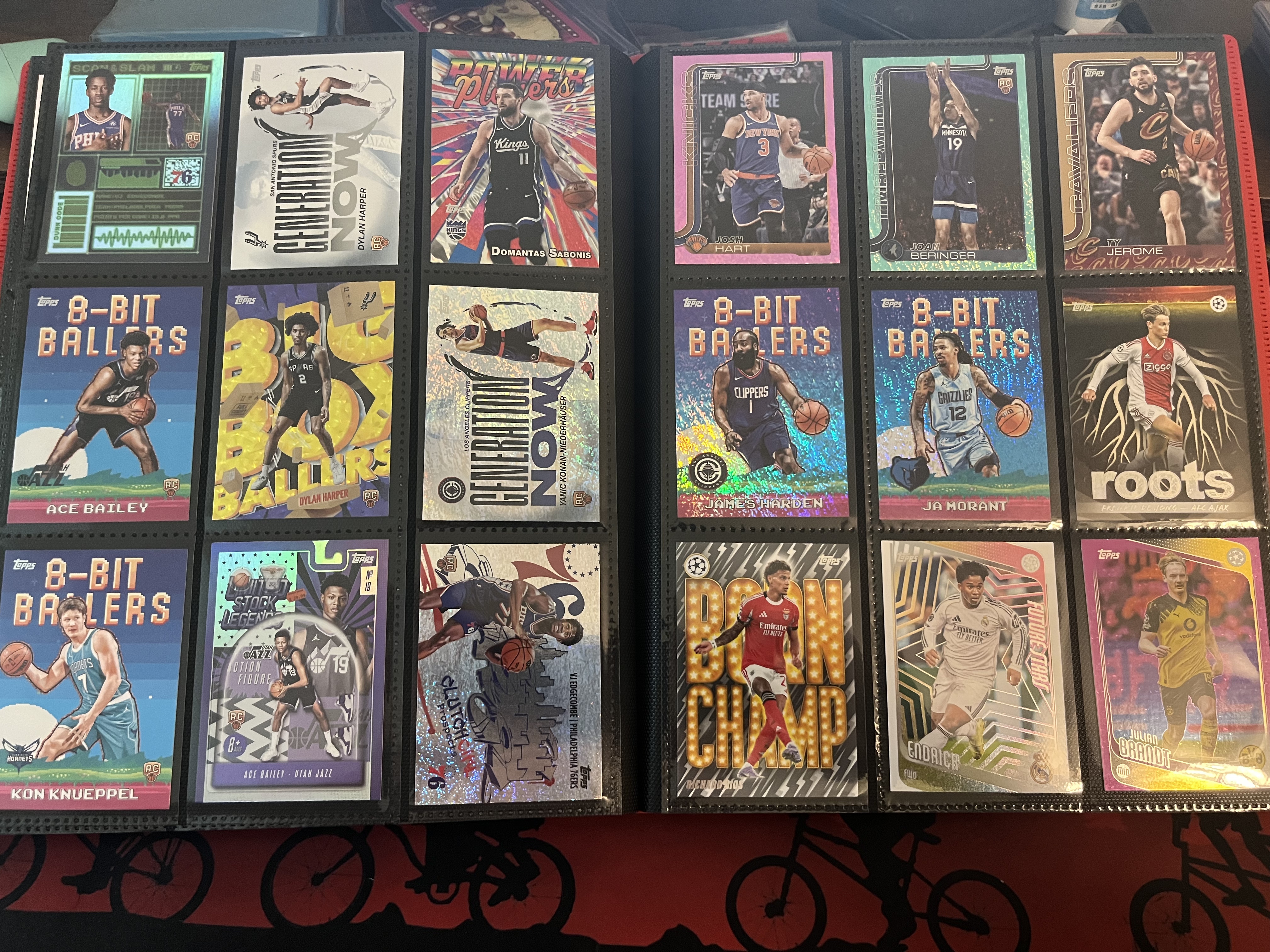 Football trading cards collection