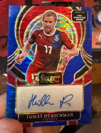 Tomas Hübschman Czechia signed Road to FIFA World Cup 2026 trading card