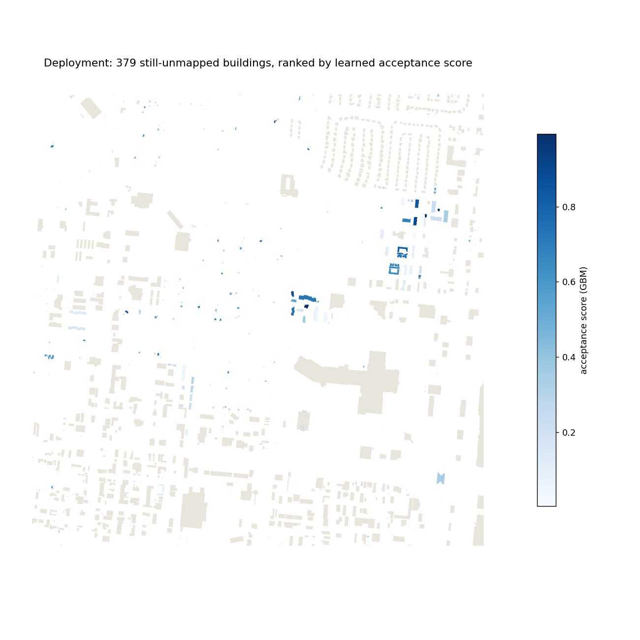Colorado Springs deployment map of ranked proposals