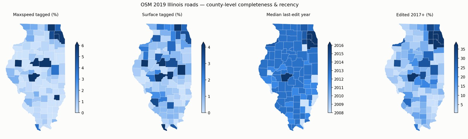 Illinois county choropleth